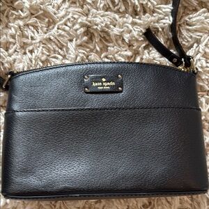 Kate Spade Black Leather Wristlet Clutch